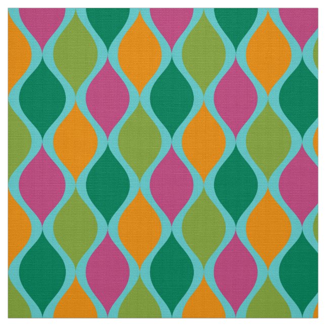 60s 70s simple retro palette fabric (Swatch)