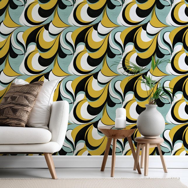 60s 70s Vibe Retro Swirls Abstract Pat#3 ID1069 Wallpaper (Creator Uploaded)