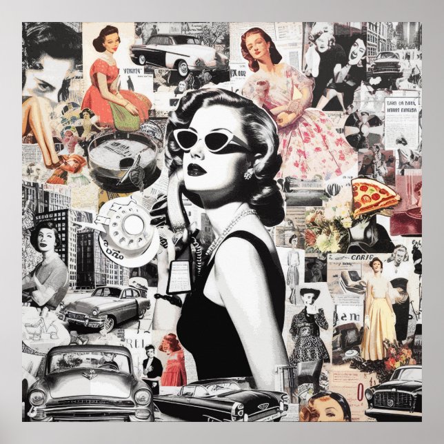 60s Abstract Collage Poster (Front)