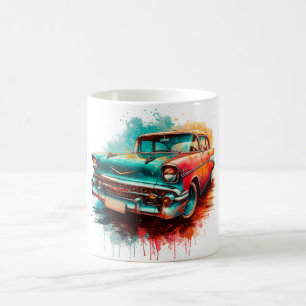 60s car coffee mug