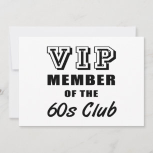 60's Club Birthday Card