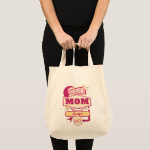 60s Diner Style Super Mum Diner Sign Tote Bag