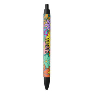 60s Flower Pattern Pen