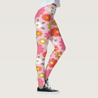 60s Flower Power Leggings