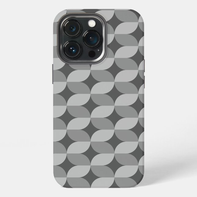 60s Mono Patterned iPhone Case (Back)