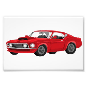 60's muscle cars photo print