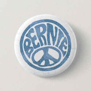 60s Peace Bernie 6 Cm Round Badge