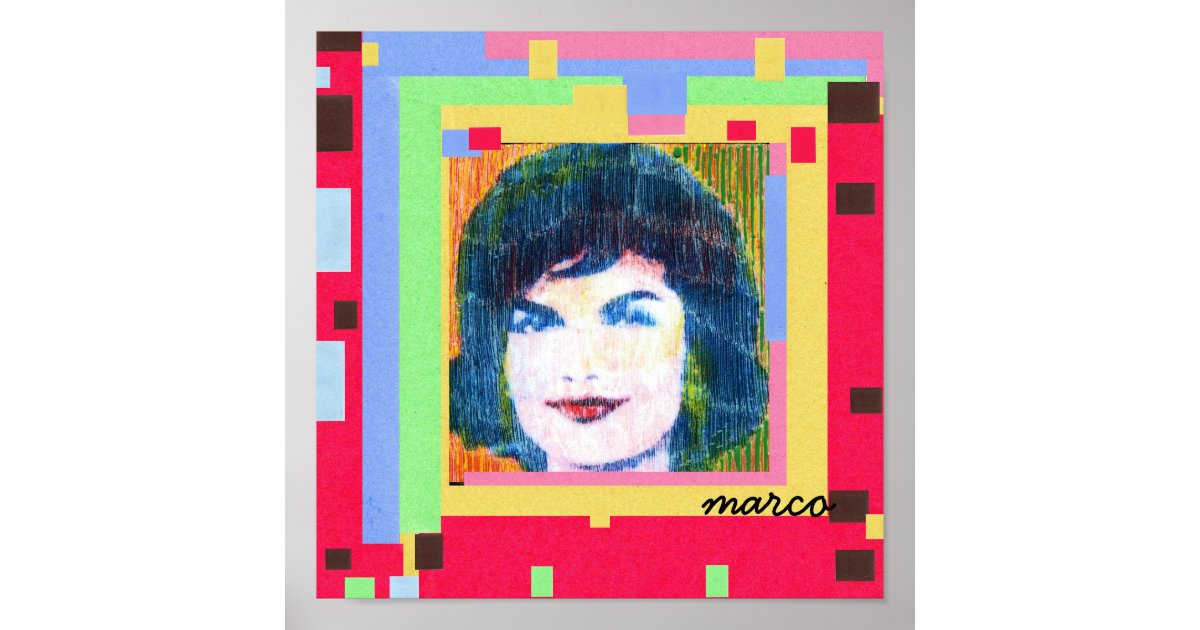 60s Peter Max styleJackie Kennedy painting Posters ... Peter Max 60s