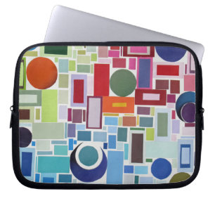 60's Retro Disco Colour Collage Mosaic Abstract Laptop Sleeve