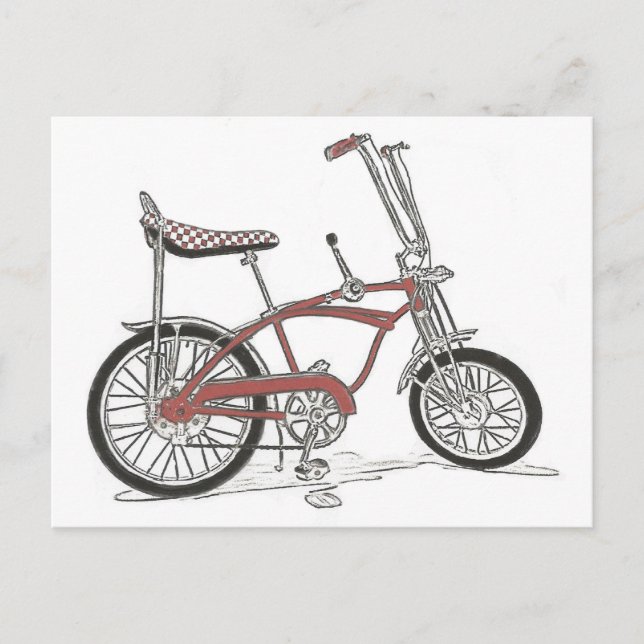 60's Schwinn Stingray Apple Krate Muscle Bike Postcard (Front)