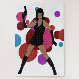 60s Spy Girl Jigsaw Puzzle
