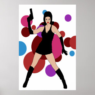 60s Spy Girl Poster