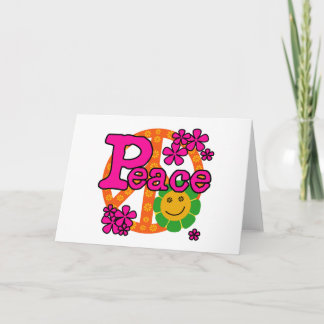 60s Style Peace Card