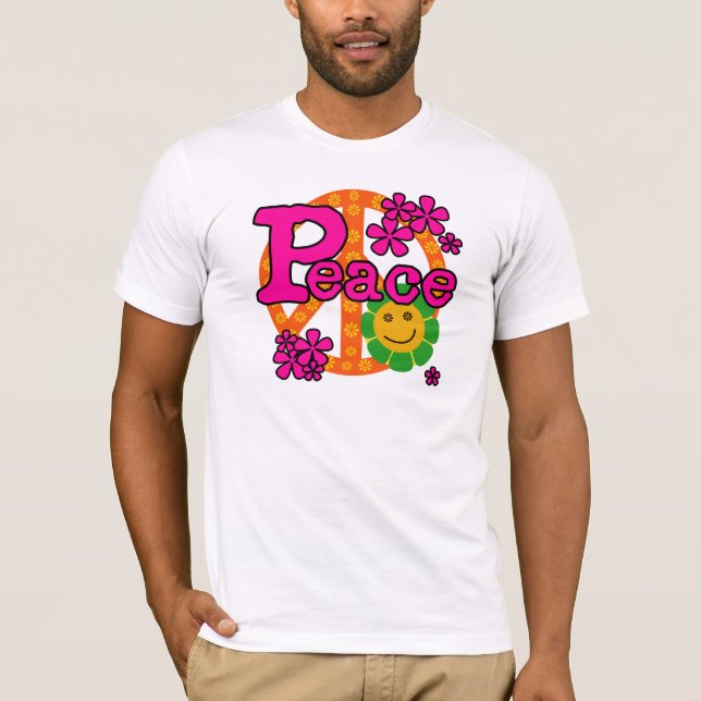 60s Style Peace T-Shirt (Front)