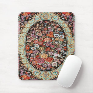 60s Vintage Persian Turkish Floral Flower Pattern Mouse Mat