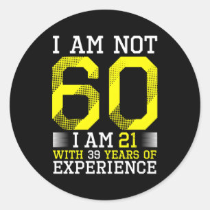 60Th 60 Classic Round Sticker