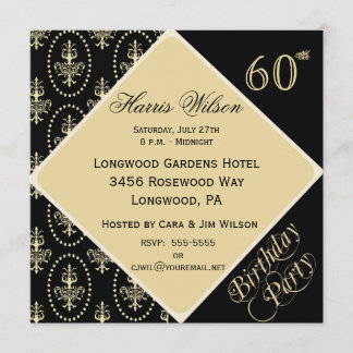 60th-69th Birthday Invitations