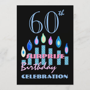 60th - 69th SURPRISE Birthday Party Invitation