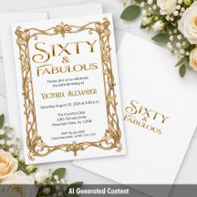 60th and Fabulous Gold Birthday Celebration