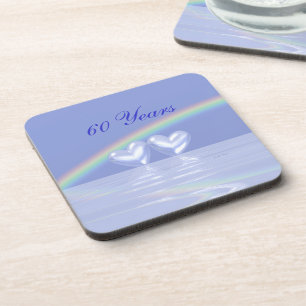 60th Anniversary Diamond Hearts Coaster