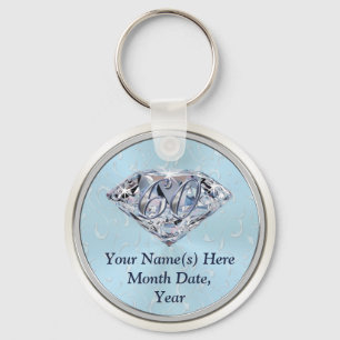 60th Anniversary Favours or 60th Birthday Keychain