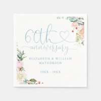 60th Anniversary Gold Heart Roses Floral