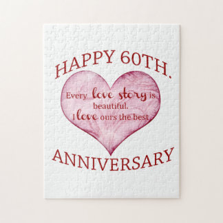60th. Anniversary Jigsaw Puzzle