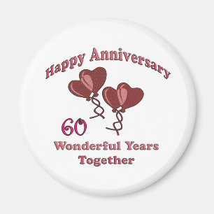 60th. Anniversary Magnet