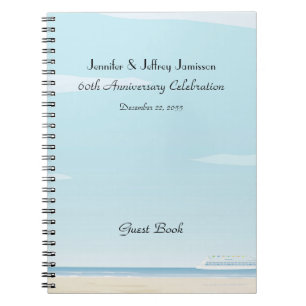 60th Anniversary Party Guest Book, Cruise Ship Notebook