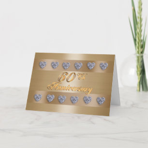 60th anniversary party invitation diamonds