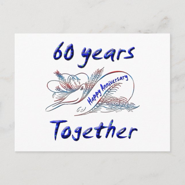 60th. Anniversary Postcard (Front)