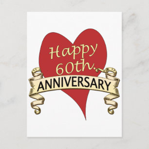 60th. Anniversary Postcard