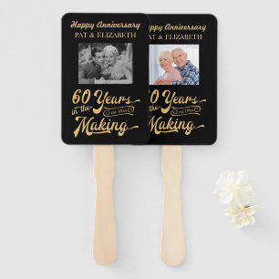 60th Anniversary Retro 60 Years in the Making Hand Fan