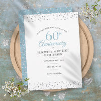 60th Anniversary Save the Date Hearts Confetti 