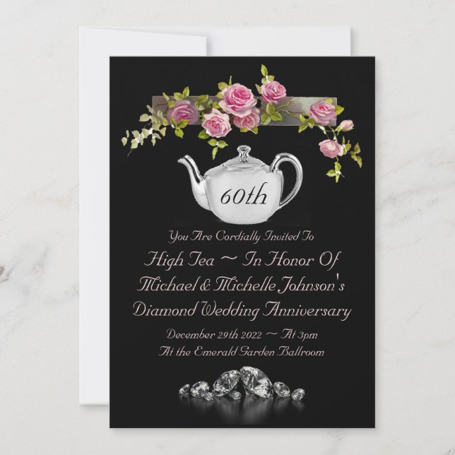 60th Anniversary Tea Invitation (Front)