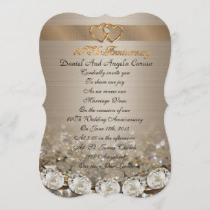 60th Anniversary vow renewal Invitation