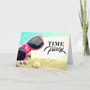 **60th** BEACHY WISHES FOR YOU!!!! BIRTHDAY CARD