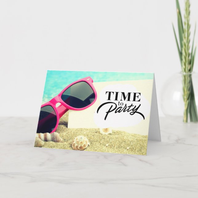 **60th** BEACHY WISHES FOR YOU!!!! BIRTHDAY CARD (Front)