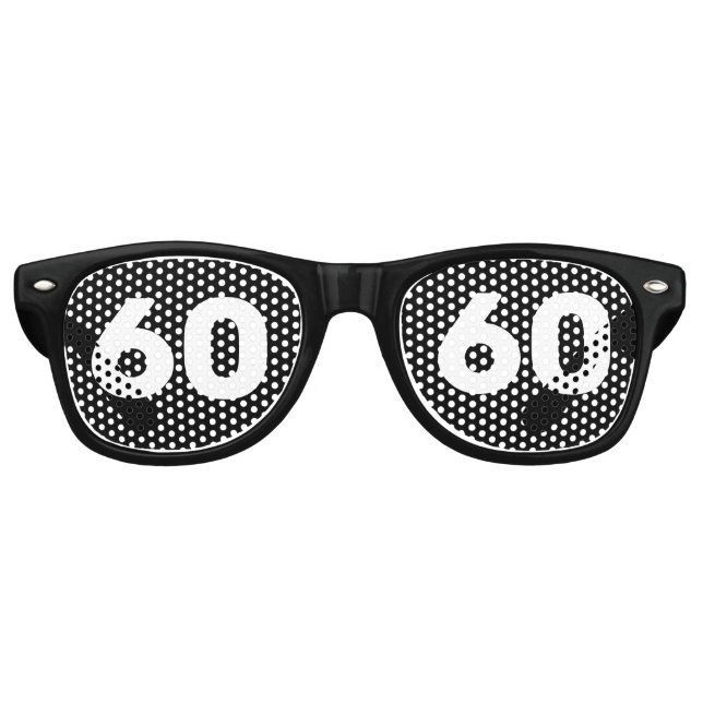 60TH BIRTHDAY 60 NOVELTY SUNGLASSES SHADES (Front)