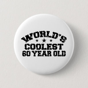 60th Birthday 6 Cm Round Badge