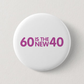 60th birthday 6 cm round badge
