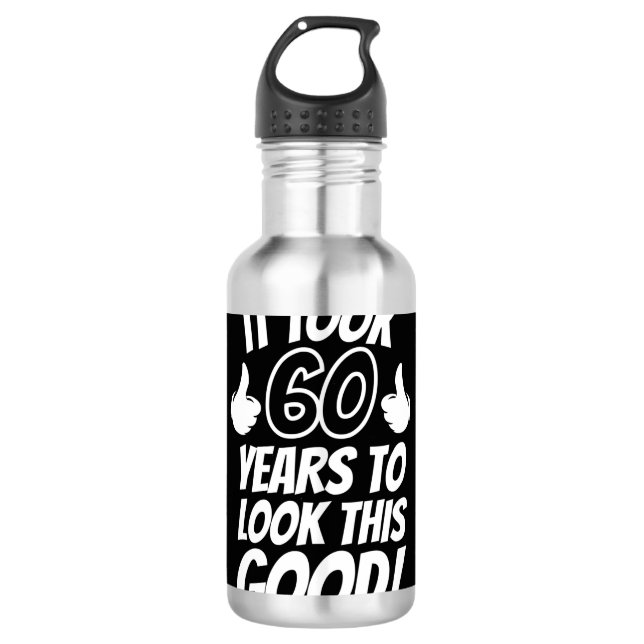 60th Birthday 710 Ml Water Bottle (Front)