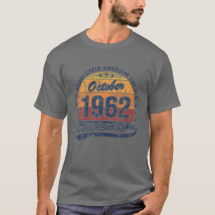60Th Birthday Absolutely Awesome Vintage October 1 T-Shirt
