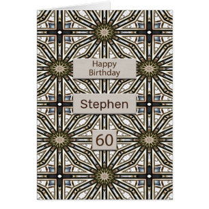 60th Birthday Abstract Mandala Design