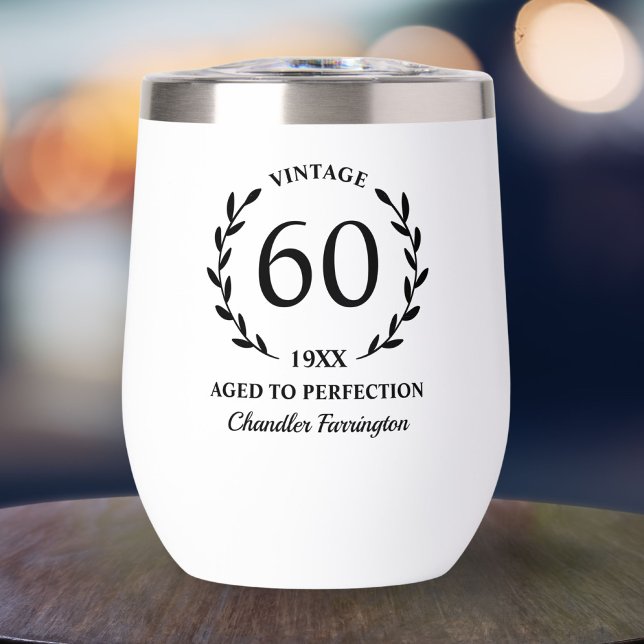 60th Birthday Aged to Perfection Custom Name Year (Creator Uploaded)