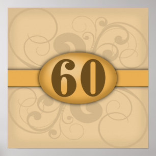 60th Birthday / Anniversary Party Poster