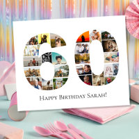 60th birthday anniversary photo montage collage