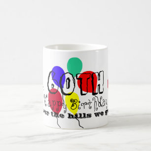 60th Birthday Balloons Humour Mug