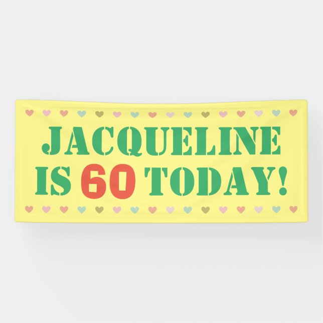 60th Birthday Banner (Horizontal)