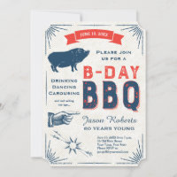 60th Birthday BBQ Party All American Vintage